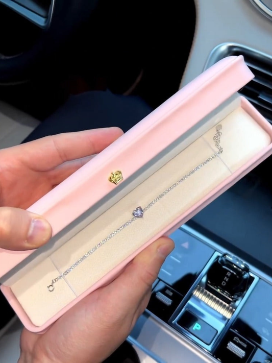 Light-Up Box Pink Heart Bracelet